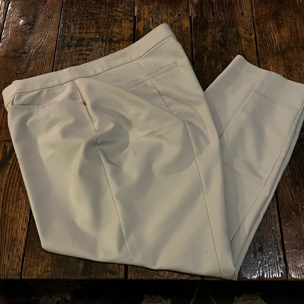 Rafaella Curvy Dress Pants- Cream, 16W